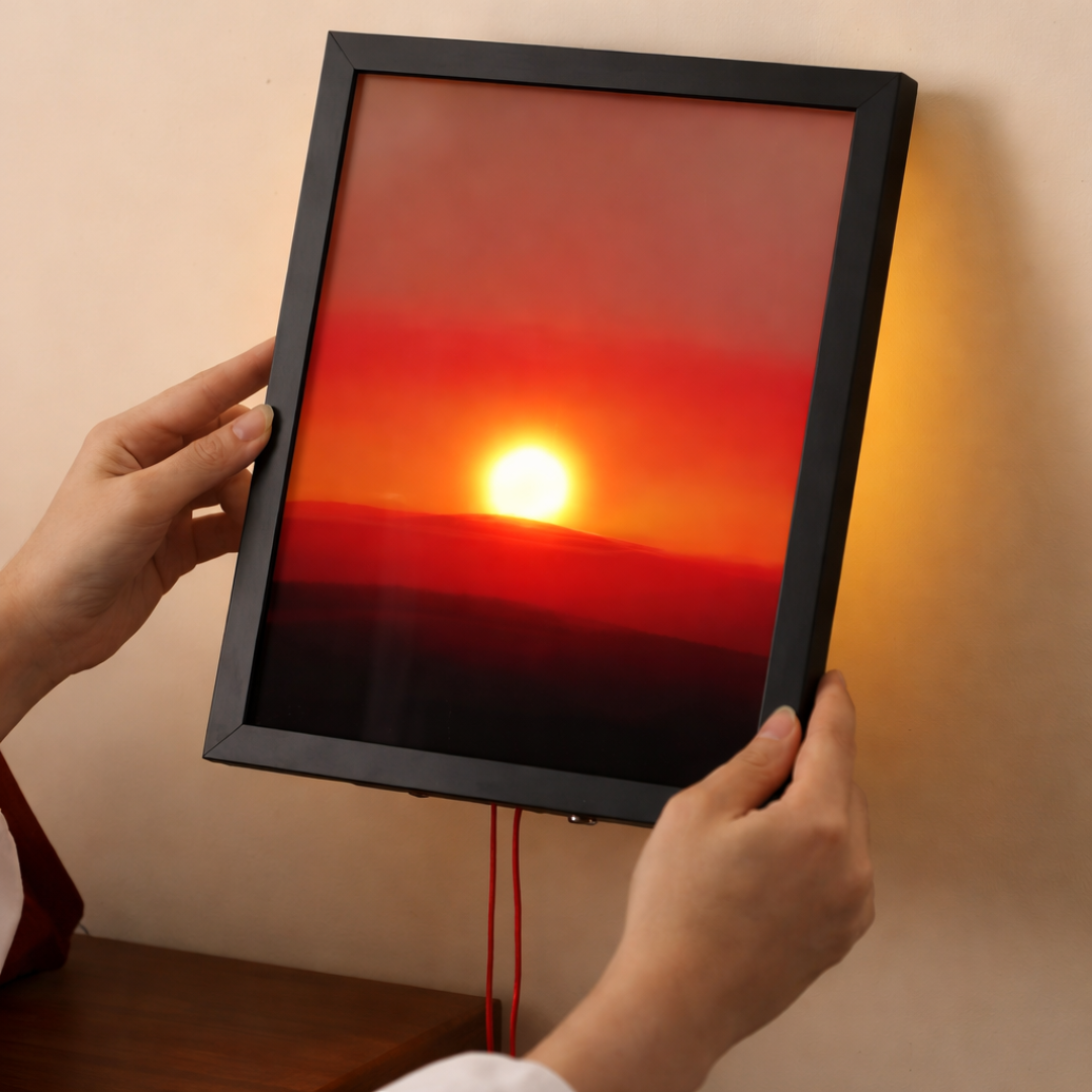 Cuadro de Puesta de Sol con Luz