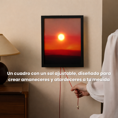 Cuadro de Puesta de Sol con Luz