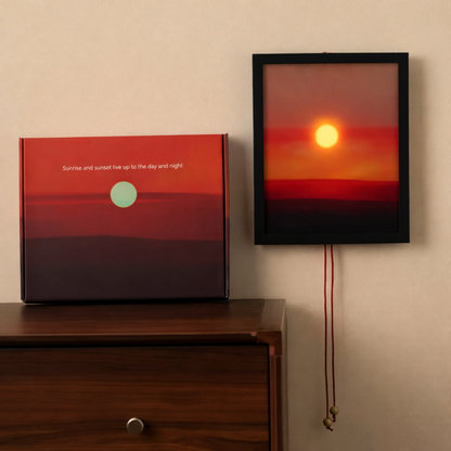 Cuadro de Puesta de Sol con Luz